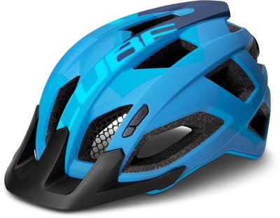 CUBE Fietshelm Pathos - Mountainbikehelm - 15 Ventilatiegaten - SNAP 360 Fit System - X-Lock-Montage - XL - 59-64 cm - Blauw