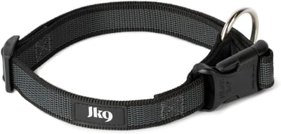 Halsband 25 mm (39-65 cm) - Zwart-Grijs voor Honden