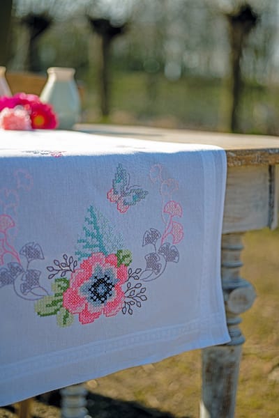 Vervaco - Loper kit Pastel bloempjes - PN-0195363