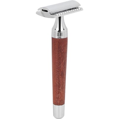 Rasoir de sécurité de style vintage, sûr, précis, à double tranchant, ergonomique, doux pour la peau white