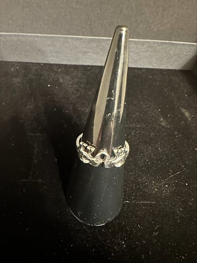 Zilverkeurige fantasie ring | Make up | Parfum | Moederdag | Verjaardagscadeau| Cadeautje| Valentijnsdag| Kado | sieraden | vaderdag | oorbellen | oorsieraden