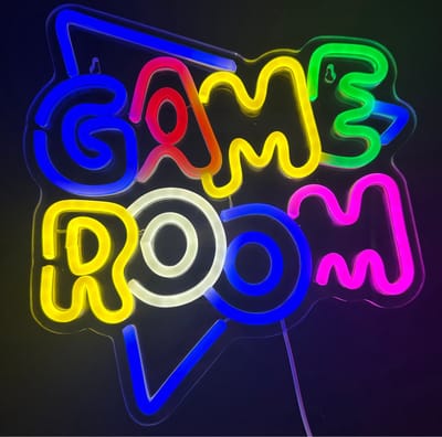 Neon Lamp - Game Room - Dimbaar - Incl. Ophanghaakjes - Neon Sign - Neon Verlichting - Neon Led Lamp - Wandlamp - mancave