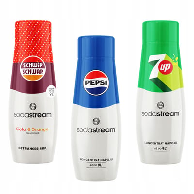Sodastream - Limonadesiroop Serie - Schwip Schwap, Pepsi en 7UP - 3 Pack
