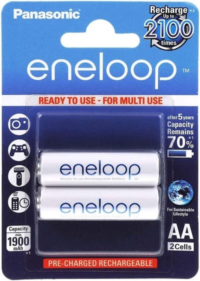 Oplaadbare AA Batterijen - Mignon HR6 - Apparaten Voeden - Lage Zelfontlading - 1900 mAh - Wit