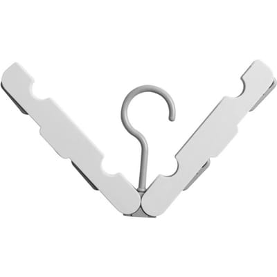 Porte-manteau Antidérapant Multifonctionnel Pliable de Voyage avec Pinces pour Maison Dortoir Rose blanc gris