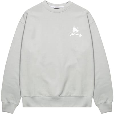 Money Unisex Adult Combo Ape Katoen Crew Hals Regular Sweatshirt (Babyblauw)
