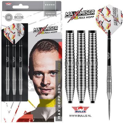 Bull's Max Hopp 90% Edition 4 18g Softtip Dartpijlen