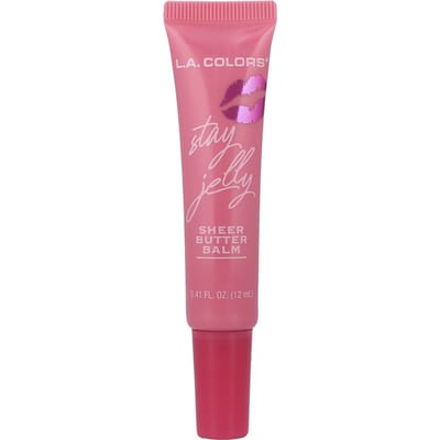 LA. Kleuren, Stay Jelly, Shea Butter Balsem, CLG461 Smile, 12ml (0,41 fl oz) pink