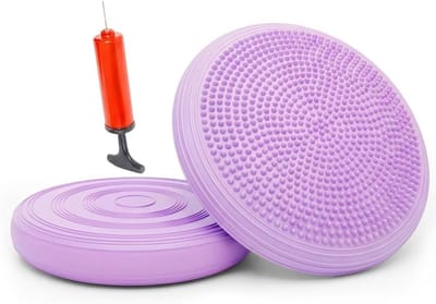Balanskussen met pomp, 34 cm diameter, orthopedisch luchtkussen voor core training, coördinatie en fitness oefeningen