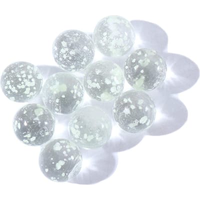 10 stuks 12 mm lichtgevende glazen knikkers Crème Console Spel Flippermachine Koe Kleine Knikkers Pat Speelgoed Ouder-Kind Machine Kralen