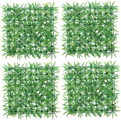 Kunstgras Wandpaneel - Nep Gras Decor - Ruimte Vergroenen - Realistisch Uiterlijk - 25 x 25 cm - Groen