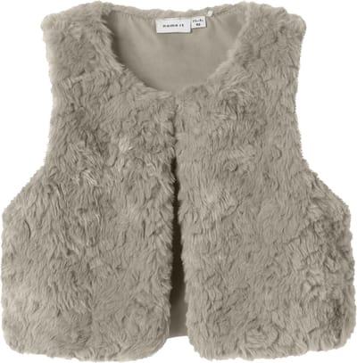 Name It mini meisjes gilet NANO FAKE FUR Island Fossil