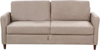 MARE - Driezitsbank met opbergruimte - Taupe - Corduroy