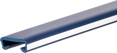 Flexibele PVC Trapleuning Profiel 40x8mm Donkerblauw-Wit voor Veiligheid en Interieur