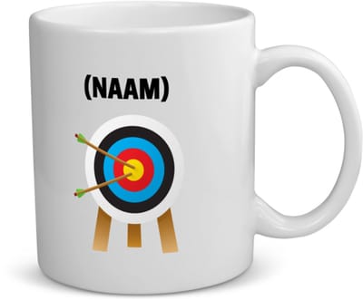 Akyol - dartbord met eigen naam koffiemok - theemok - Dartbord - mensen die houden van darten - gepersonaliseerde - sport - darters - verjaardagscadeau - kado - gift - geschenk - verrassing - 350 ML inhoud