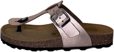 Q Fit Katja gold fantasy teenslipper (Maat - 42, Kleur - Metallic)