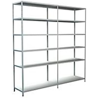 Legborden zonder grendels, H 2300 x B 2200 x D 500 mm, wit