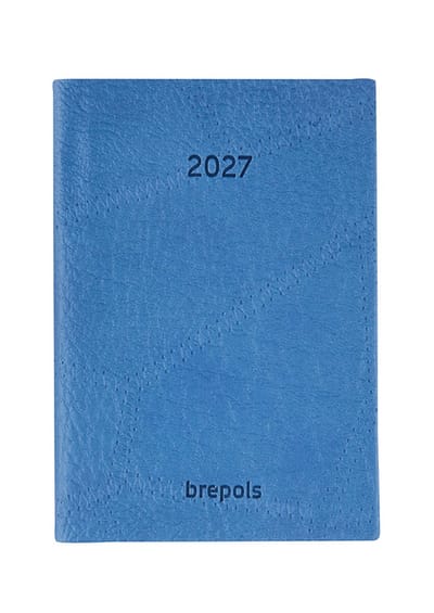 Brepols agenda 2027 - DELTA [0.834] - LUCCA - Zakagenda - 1 week op 2 pagina's - Weekoverzicht - Blauw - 8.1 x 12 cm/Klein formaat!!