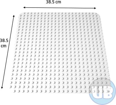Grote bouwplaat wit – 38,5 x 38,5 cm