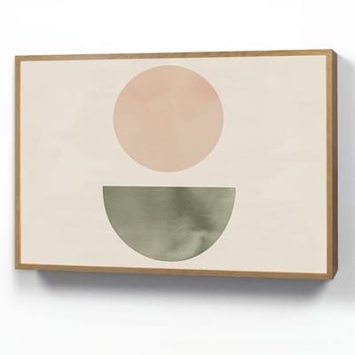 Wandlamp 90x60 cm - Oplaadbaar - Modern - Roze - Groen - Natuur - Geometrisch - Vormen - Wandlampen binnen woonkamer - Slaapkamer lamp - Decoratieve nachtlamp - Vloerlamp draadloos