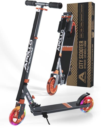 Apollo LED-stadscooter met vering Scooter Skyracer