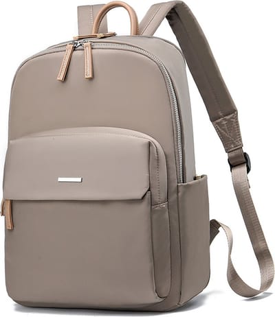 Vrouwen Reis Laptop Rugzak Casual Rugzak Oxford Stoffen Werktas Waterdichte Zakelijke Rugzak Lichtgewicht Reistas - Donker khaki kleine maat