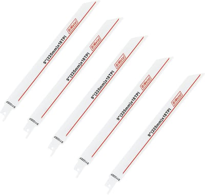 MTTproducts - Set van 5 Bi-Metaal Reciprozaagbladen voor Metaal Snijden
