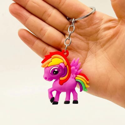 CHPN - Unicorn Sleutelhanger - Unicorn keychain - Siliconen - Eenhoorn - Paars - Kinderfeestje - Uitdeelcadeau - Feestje - MeisjesJongens - Traktatie - Leuke sleutelhanger