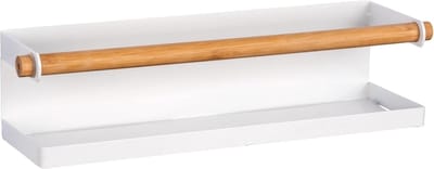 Kruidenrek Magnetisch met Bamboe Detail - Wandrek zonder Boren voor het Organiseren van Kruidenpotjes