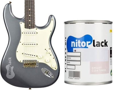 NitroLACK Nitrocellulose Lak - Charcoal Frost voor Gitaar