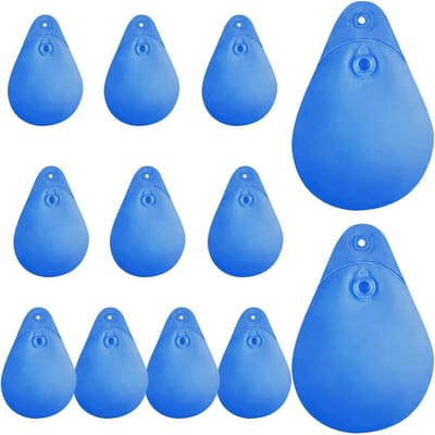 Zwembadafdekking Zakken - Waterzakken - Zwembad Beschermen - Robuust PVC Materiaal - 12 Stuks - Zwart