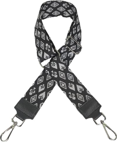 Qischa® Bag strap - Tassenriem - Schouderband - Schouderriem - Tassen Riem - Tas Hengsel - Verstelbare Riem - wit, zwart