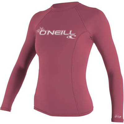 O'Neill Basic Skins L/S Crew  Surfshirt - Maat XL  - Vrouwen - roze/wit