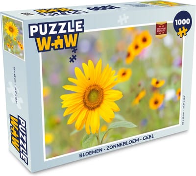 Puzzel Bloemen - Zonnebloem - Geel - Legpuzzel - Puzzel 1000 stukjes volwassenen