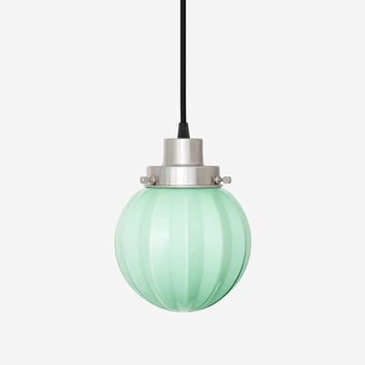 Hanglamp aan snoer Carambola Mint 20's Matnikkel - Art Deco Trade