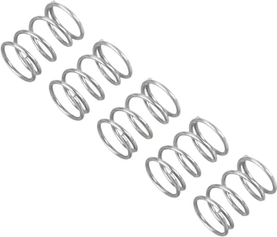 Drukveren Set - Compressieveren Spiraalveer - Industriële Toepassingen - Roestvrij Staal 304 - 0.3x3x5mm - Zilver