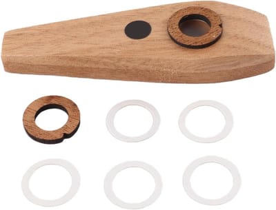 Houten Kazoo - Muziek Instrument - Muziek Maken - Eenvoudig Bespeelbaar - 10.2 cm - Natuurlijk Hout