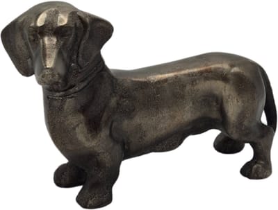 Urnenspecialist® - Urn Hond - Urn Teckel - Aluminium Urn - Honden urn - Antraciet - Grijs - Night Black - 200ML