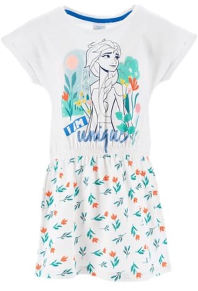 Disney Frozen Jurk - Wit - I am Unique - Maat 98/104