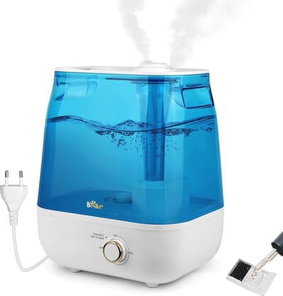 Ultralichte BEAR Luchtbevochtiger 6L 28dB voor Baby's en Planten - 35 Uur Gebruiksduur - Aromatherapie Tablet - 360° Draaiende Stoomverstuiver - Automatische Uitschakeling