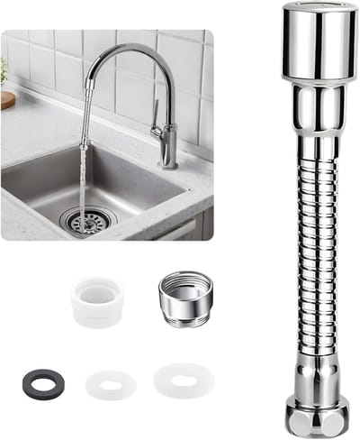 Flexibele Kraanverlenging 30 cm voor Keuken en Badkamer - Ideaal voor Gemakkelijk Gebruik en Toegang