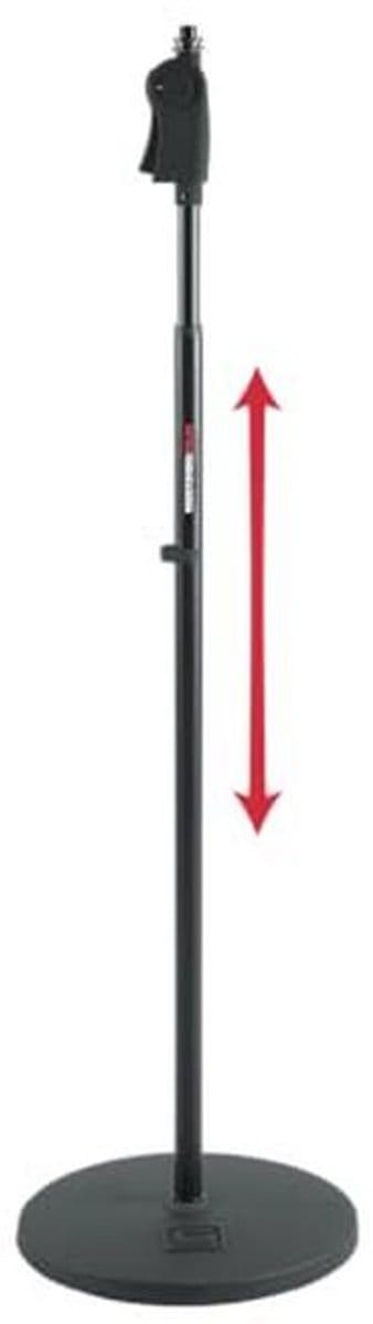 Microfoonstandaard met Gewogen Basis en Luxe Soft Grip Verstelbaar van 91 tot 165 cm