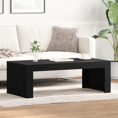vidaXL Salontafel Zwart Eiken 102 x 50 x 35 cm Bewerkt hout