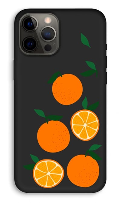 Case Company® - Hoesje geschikt voor iPhone 12 Pro Max hoesje - Will you be my clementine - Biologisch Afbreekbaar Telefoonhoesje - Bescherming alle Kanten en Schermrand