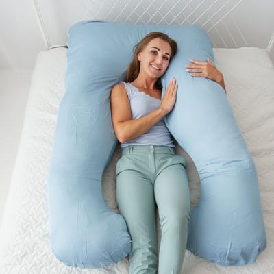 KomfortKissen™ Ergonomisch Kussen - Premium Kussen - Ondersteuning voor Rug en Heupen - Ademend en Zacht - Voor Elke Slaappositie