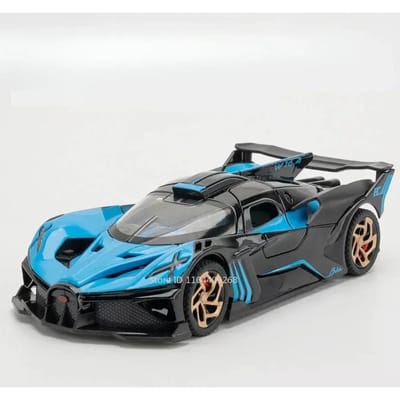 1:32 Schaal La Voiture Noire Bolide Speelgoedmodel Auto Metaal Diecast Pull Back Muziek Licht Miniatuur Modellen Collectie Cadeaus Jongens