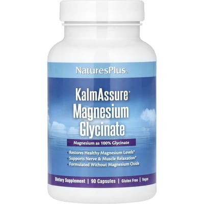 Kalmassure, Magnesium Glycinaat, 90 Capsules (70 mg per capsule)