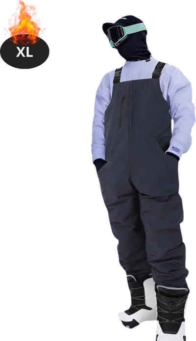 Bovista Skipak - SkiBroek - Skijas - Ski Suit - Wintersport - Heren - 2-Delig - Donkergrijs - Maat XL