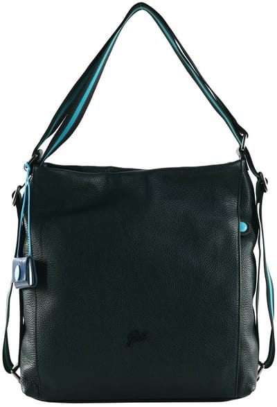 Gabs Leren schoudertas rugzak Aissa TG Bull Black Shoulder Bag Abete donkergroen