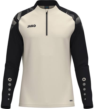 Jako Sonic Ziptop Kinderen - Off White / Zwart | Maat: 128